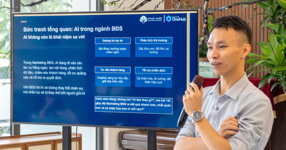 [Đối tác OneHub] BĐS Nhà Mới tổ chức thành công Talkshow #2 về AI trong Marketing BĐS