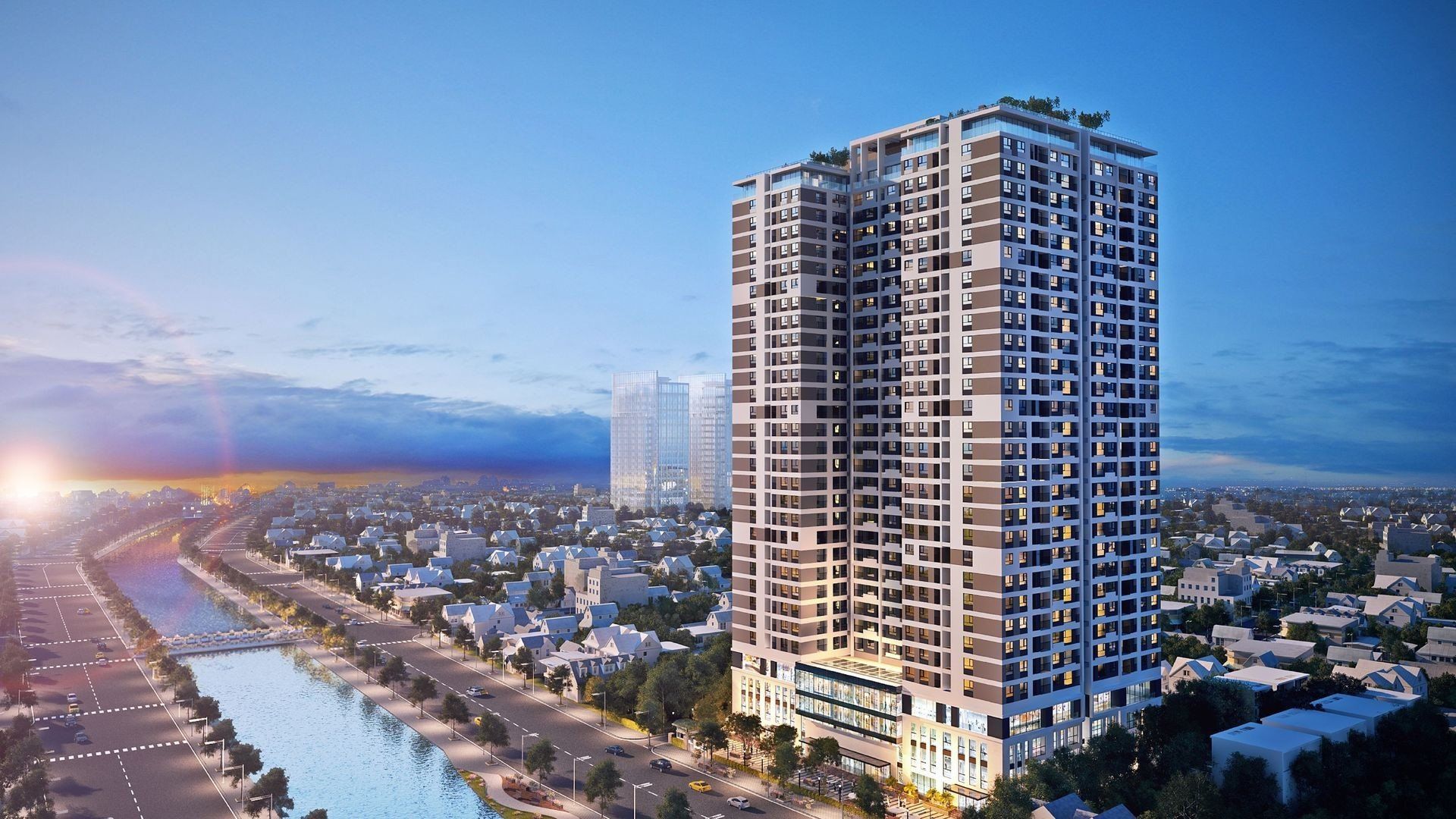 Quy mô và mật độ xây dựng chung cư Riverside Garden quận Thanh Xuân là bao nhiêu?