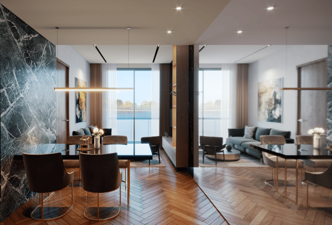 Kiến tạo không gian sống thượng lưu với nội thất căn hộ tòa H2 ở Masteri Waterfront 