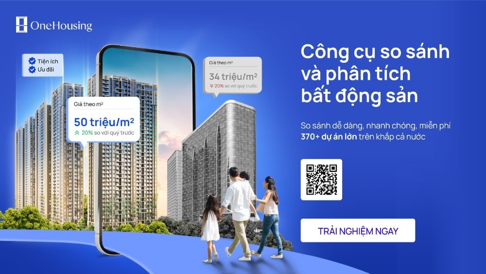 Trải nghiệm công cụ so sánh và phân tích bất động sản. Ảnh: OneHousing