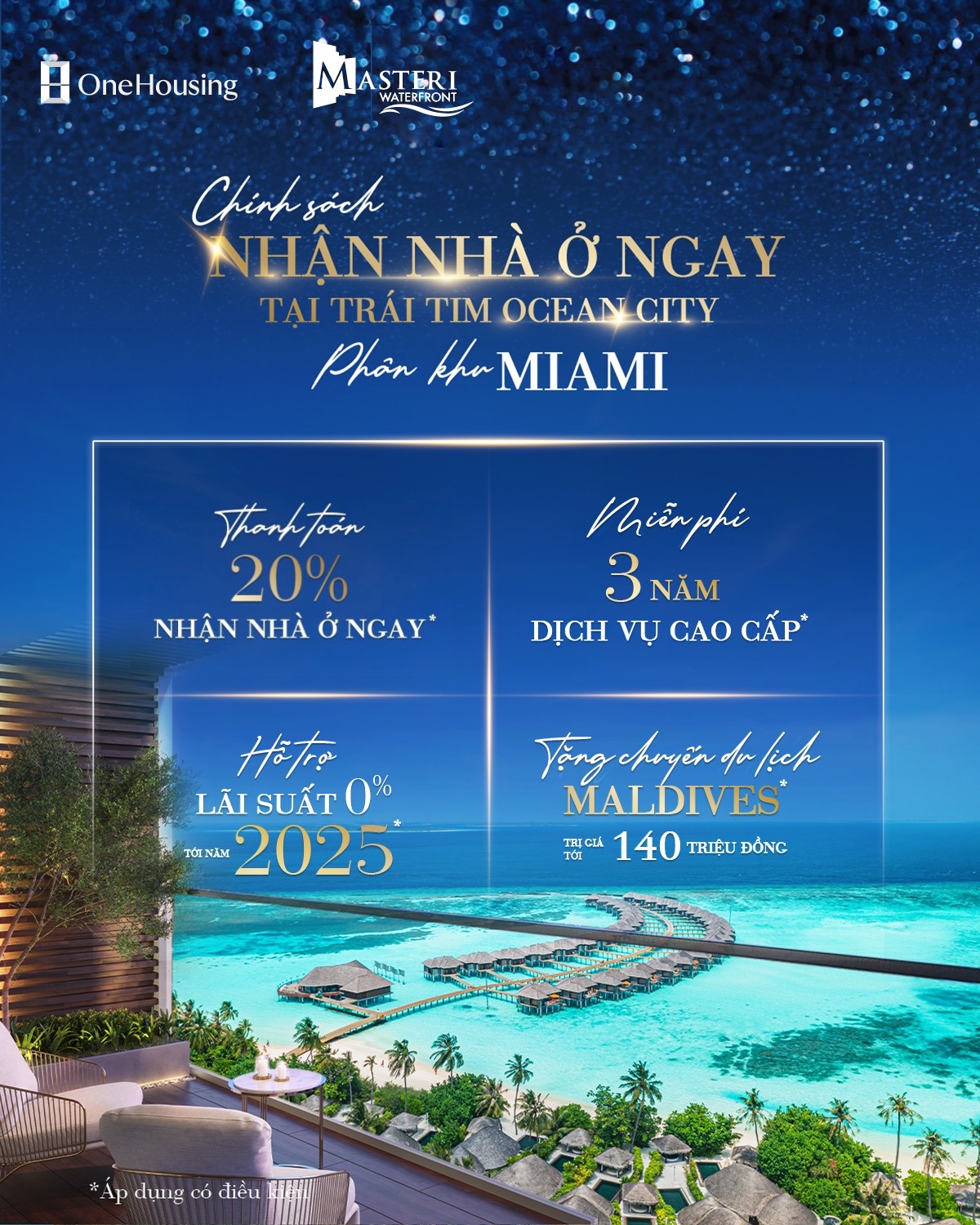 Về ở ngay tại Miami - trái tim Ocean City và chớp cơ hội du lịch tại thiên đường biển Maldives