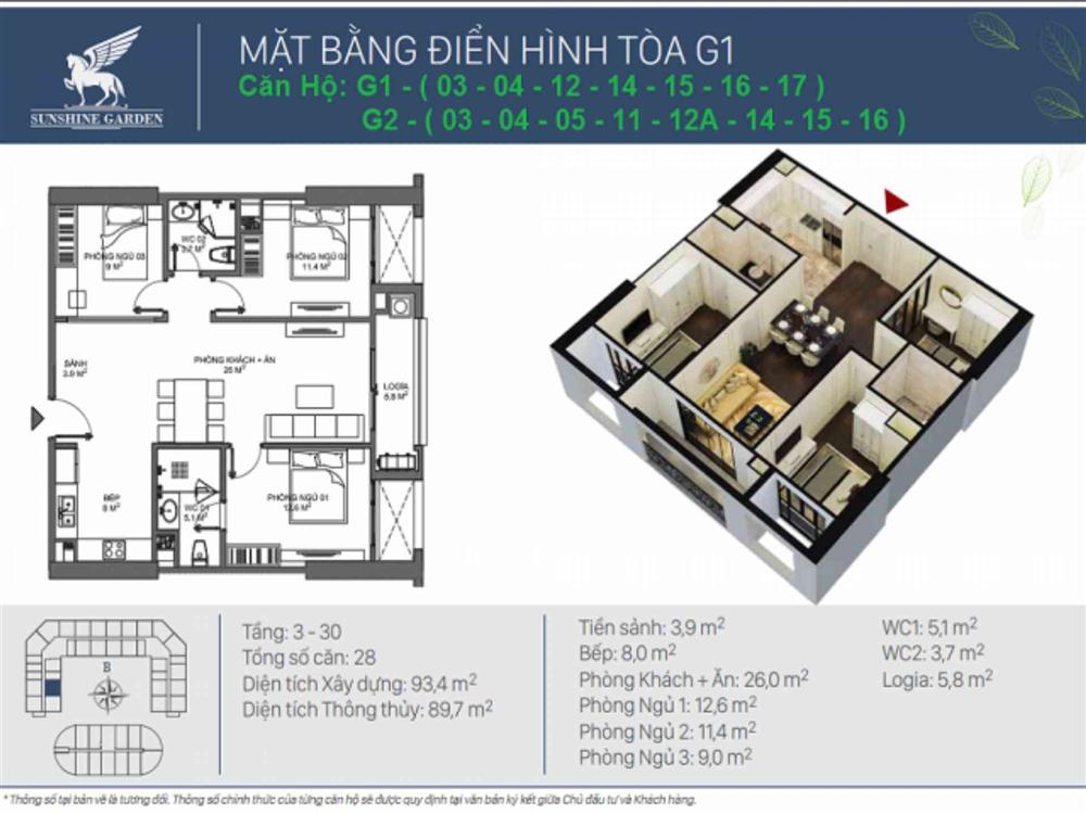 mat bang toa g1 Sunshine Garden