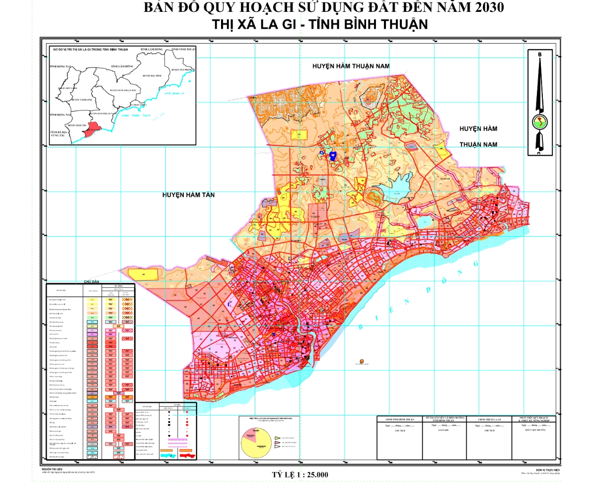 ban do quy hoach su dung dat thi xa la gi tinh binh thuan