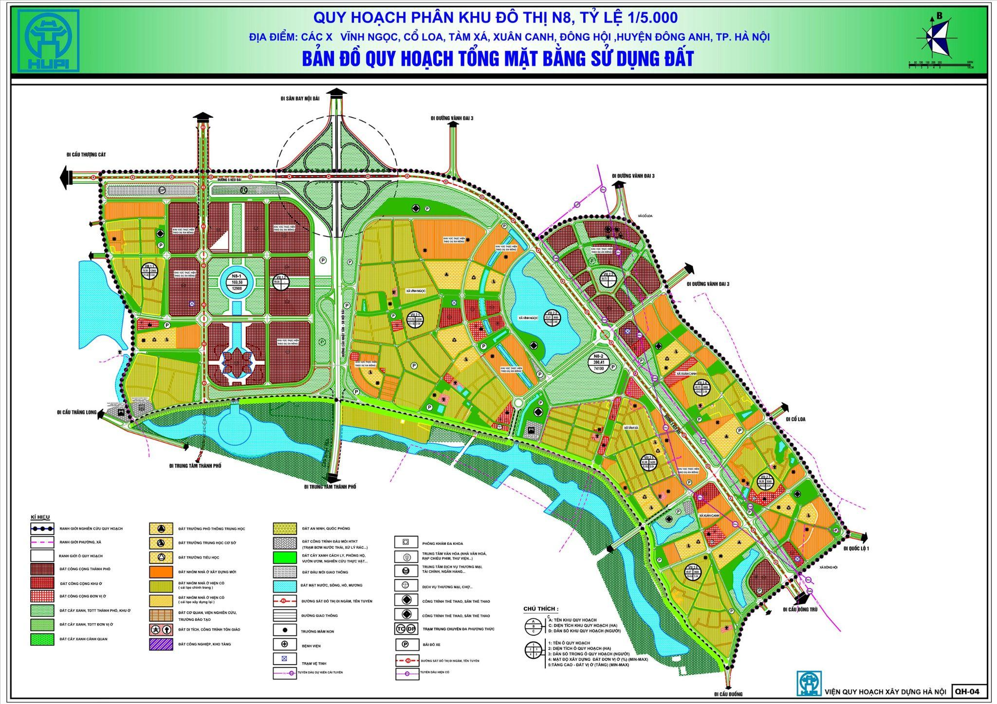 ban do quy hoach xa vinh ngoc dong anh ha noi