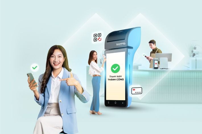 Smart POS tạo ra trải nghiệm thuận tiện cho khách hàng (Ảnh: Techcombank)