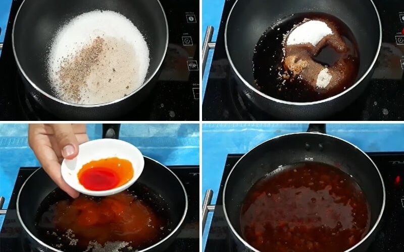Nguyên liệu cơ bản cho nước sốt tôm chua ngọt