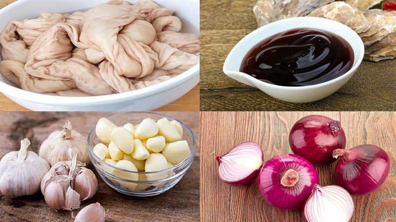 Chuẩn bị nguyên liệu làm ruột heo khìa nước dừa