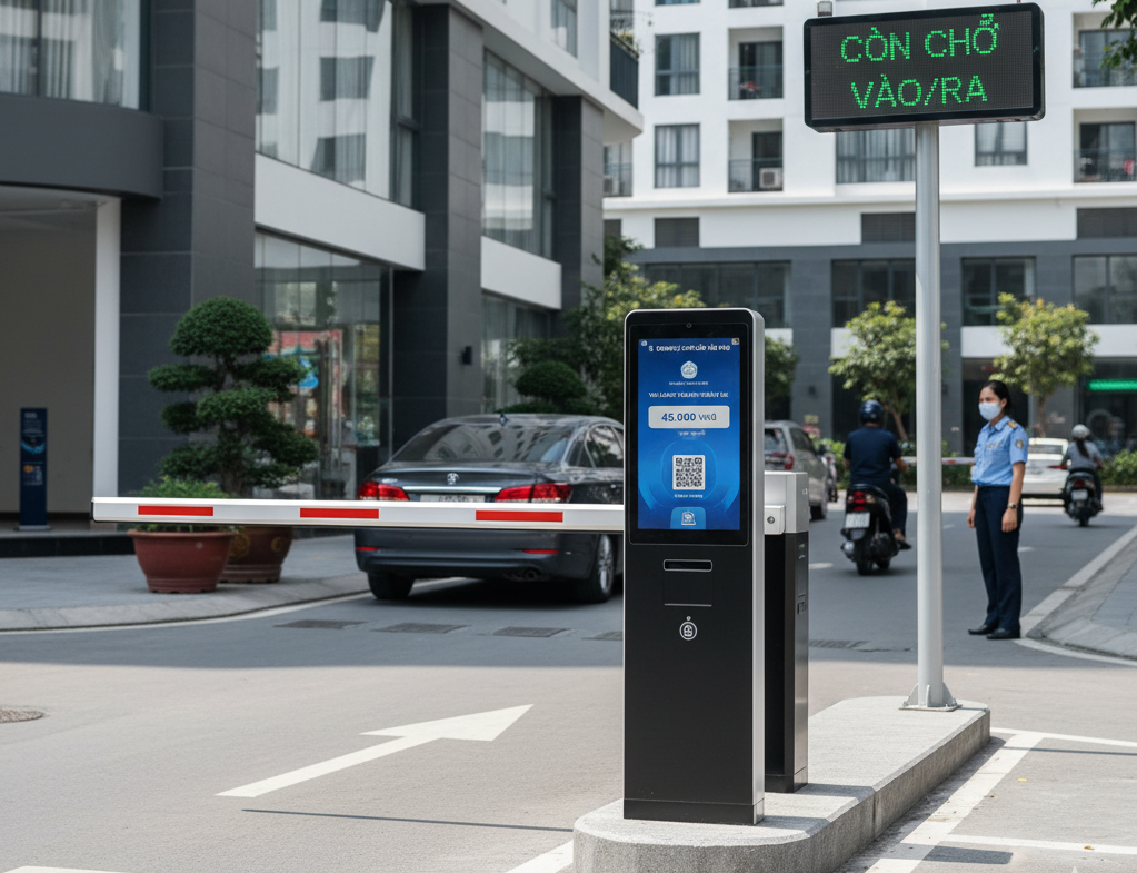 POS vận hành bãi xe tự động hóa hoàn toàn