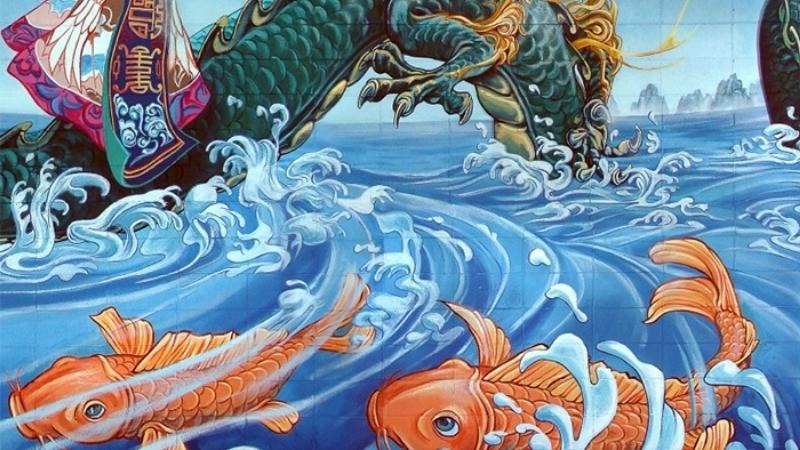 Tân Dậu 1981 nên treo tranh mang yếu tố Thủy hoặc Mộc như cá chép hóa rồng, thuyền buồm xuôi gió,...