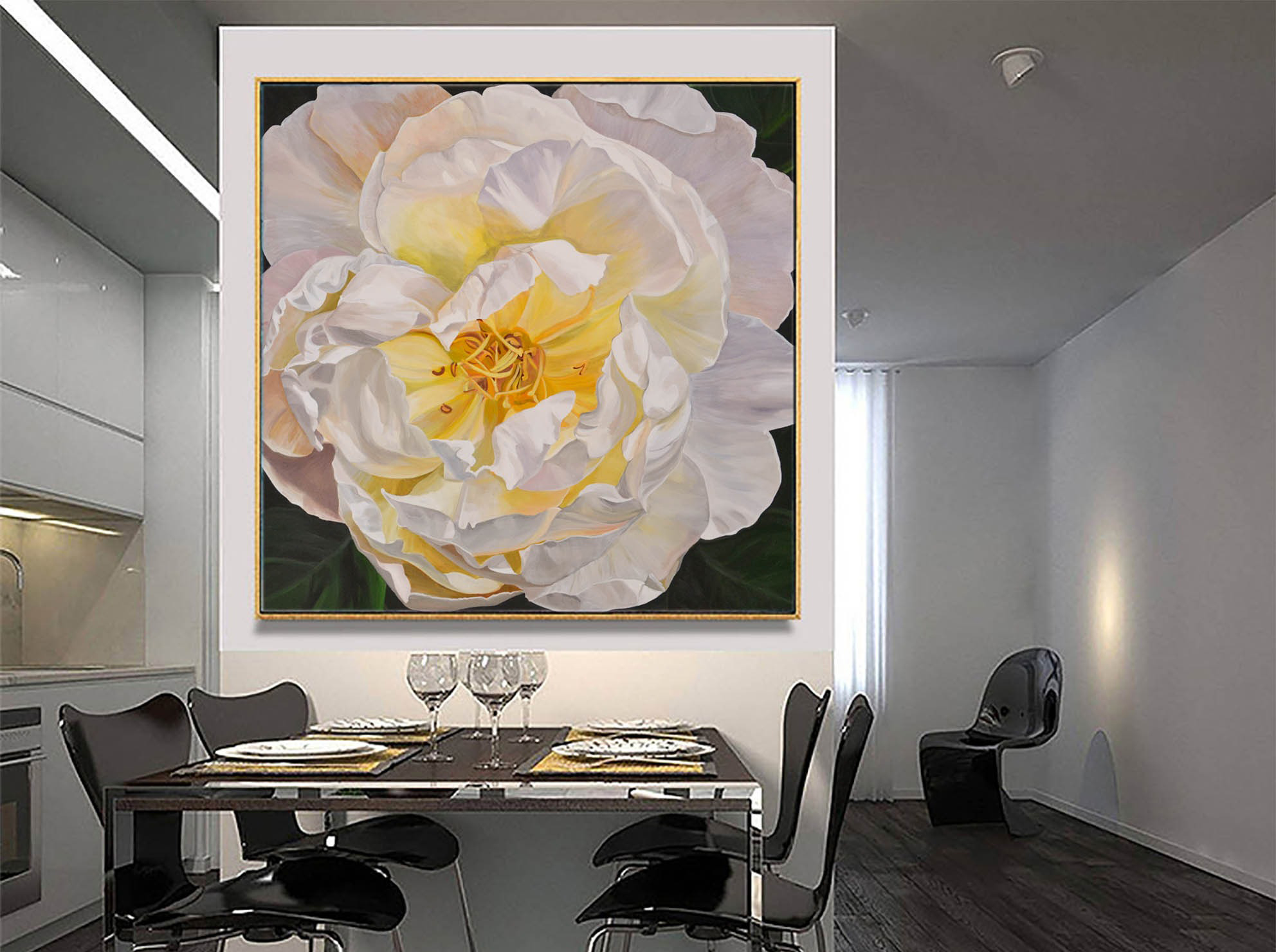 Nên ưu tiên tranh có màu trắng, ánh vàng hoặc nâu nhạt để trợ vận tốt hơn