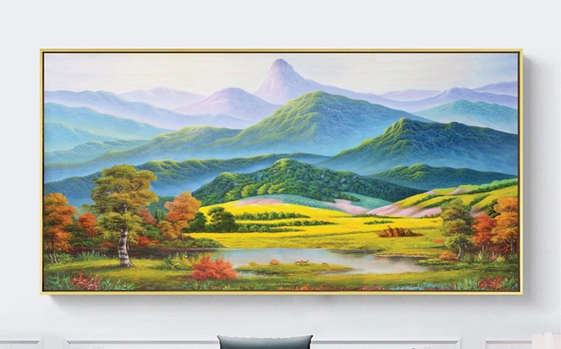 Quý Dậu 1993 nên ưu tiên treo tranh có yếu tố Kim - Thủy - Thổ hài hòa