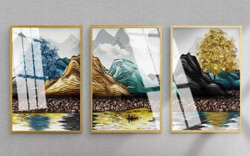 Nước trong tranh tượng trưng cho tài khí, giúp cuộc sống người sinh năm 1997 hưng vượng