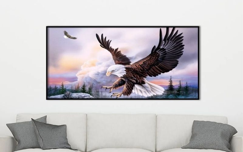 Tranh đại bàng biểu tượng cho khát vọng bay cao của người tuổi Hổ