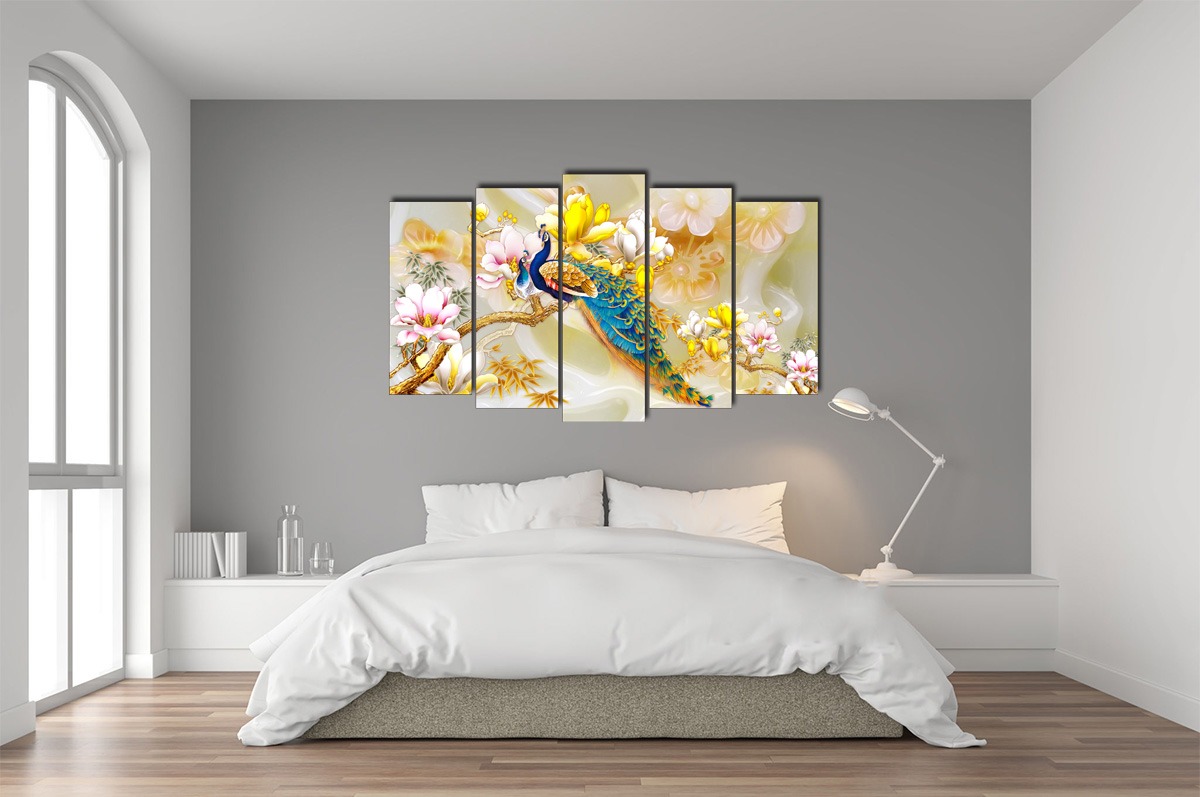 Tùy vào vị trí treo tranh mà gia chủ có thể chọn họa tiết, kích thước và màu sắc tranh sao cho phù hợp