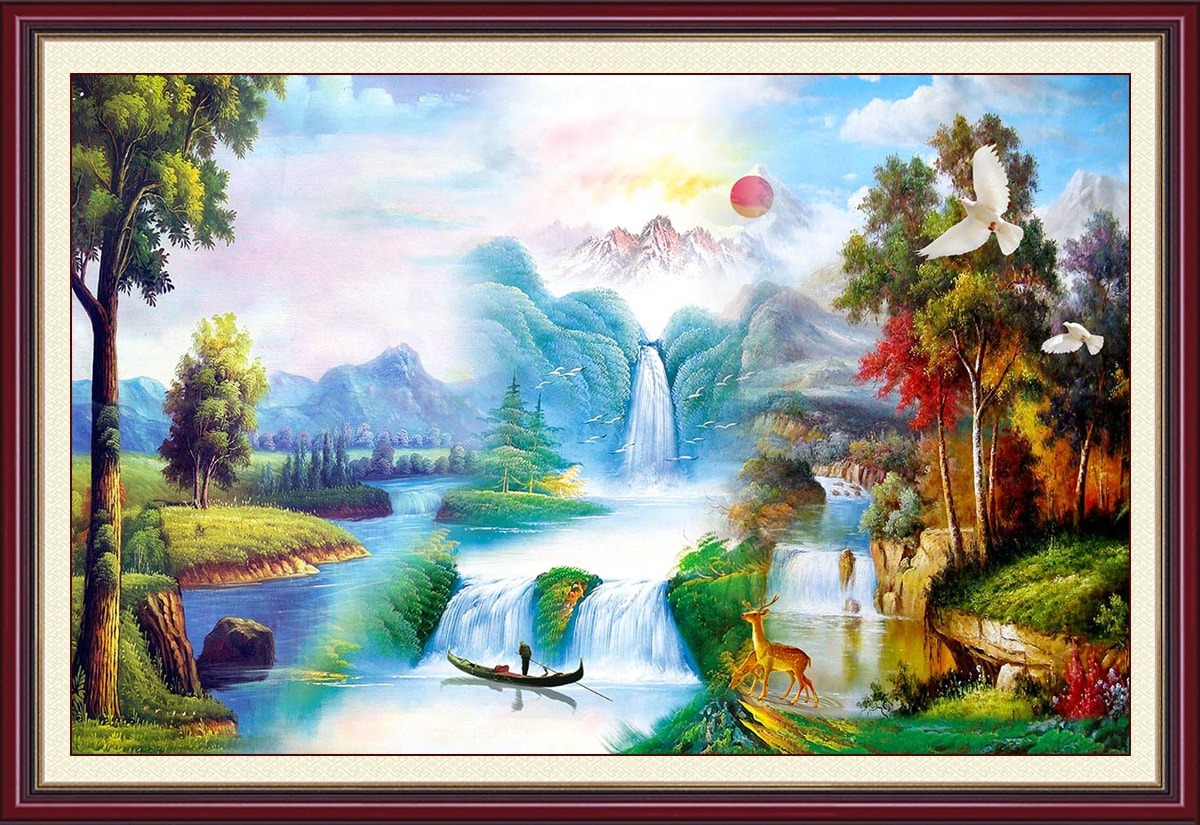 Bạn nên treo tranh ở vị trí sáng sủa để đạt hiệu quả phong thủy tốt nhất