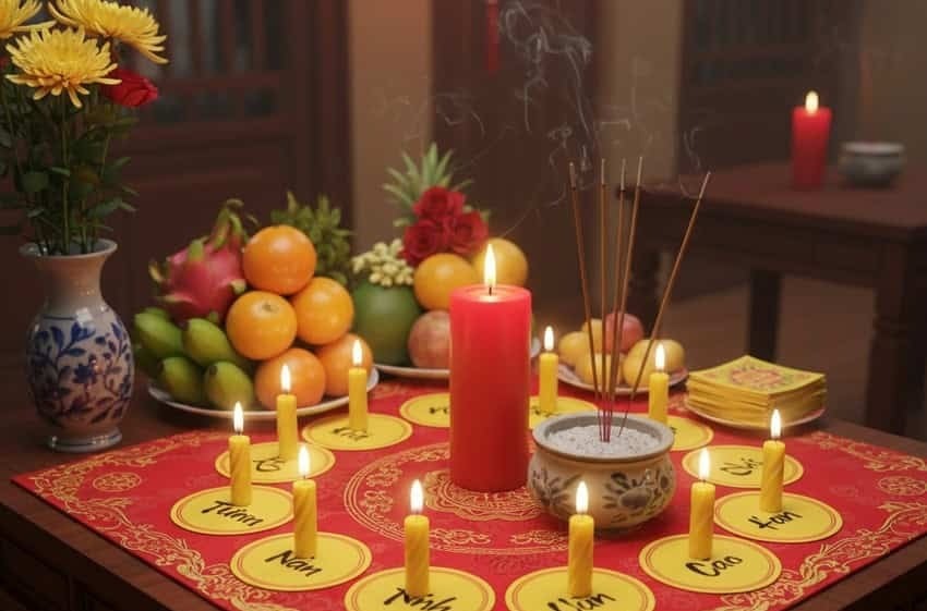 Mỗi sao đều có ngày cúng khác nhau trong tháng