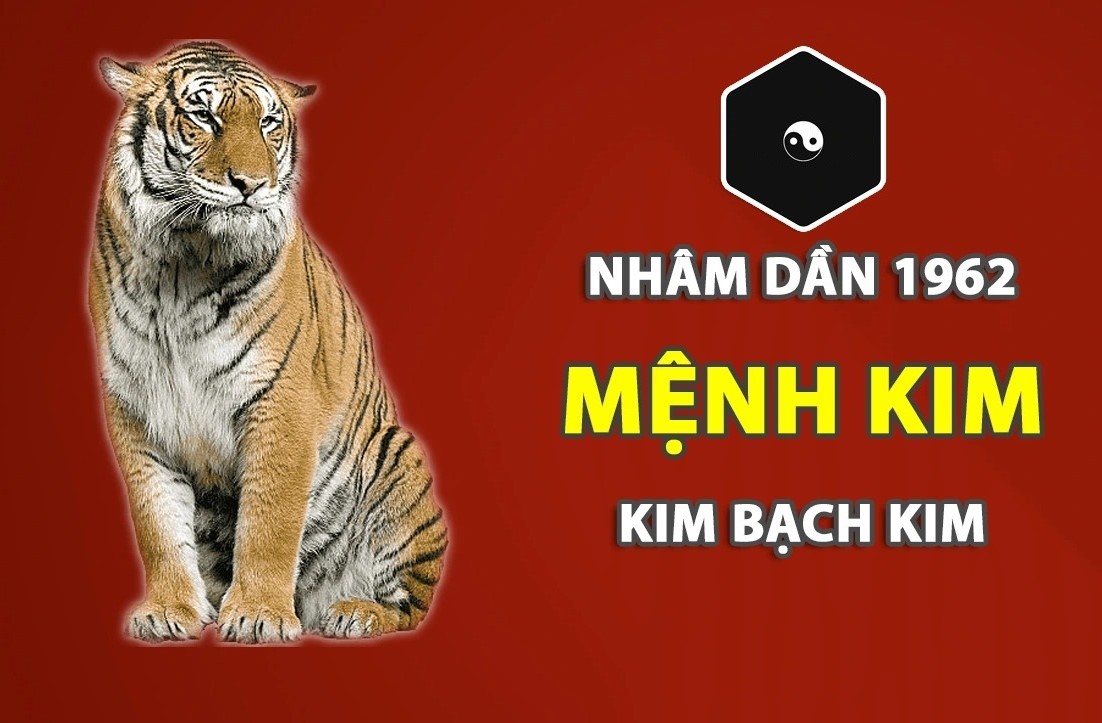 Nam sinh năm 1962 tuổi Nhâm Dần thuộc mệnh Kim Bạch Kim
