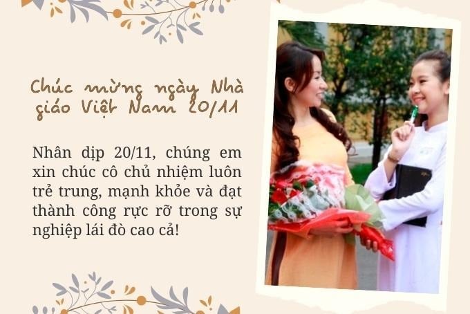 Gợi ý những lời chúc ý nghĩa gửi thầy cô nhân ngày 20/11