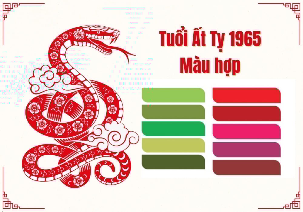 Tuổi Ất Tỵ nên ưu tiên các tông màu đỏ nhạt, cam, tím hoặc xanh lá cây trong không gian sống và làm việc