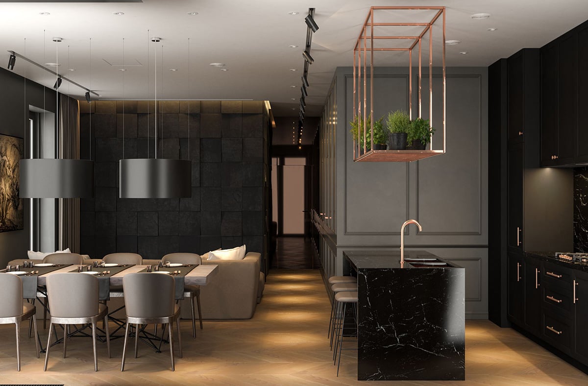 Màu đen tượng trưng cho chiều sâu và uy quyền