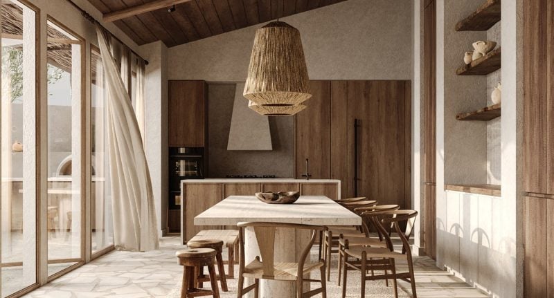 Ưu tiên chất liệu gỗ tự nhiên trong nội thất giúp bản mệnh Tân Dậu cân bằng trường khí