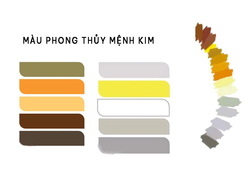 Nữ Nhâm Thân 1992 nên dùng màu sắc hợp mệnh Kim theo phong thủy ngũ hành