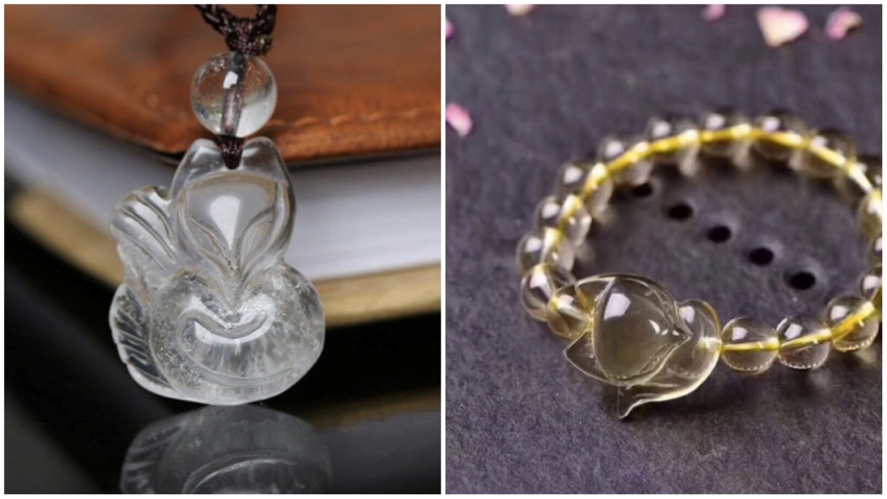 Mặt hồ ly thạch anh trắng đem lại may mắn cho Canh Thìn 2000