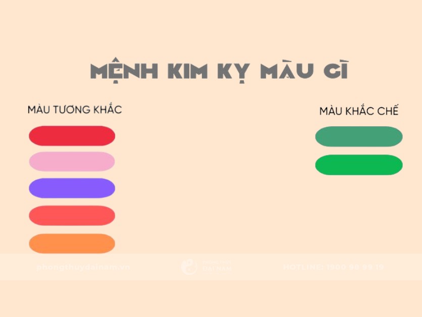 Nữ Tân Tỵ 2001 nên tránh các màu thuộc hành Hoả và Thổ