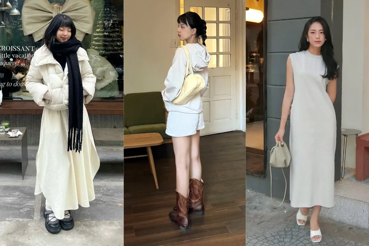 Trang phục hàng ngày của nữ Tân Tỵ 2001 nên ưu tiên trắng, xám và vàng nhạt