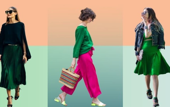 Thêm phụ kiện màu Thổ hoặc Hỏa như túi, giày, khăn khi mặc trang phục màu Mộc