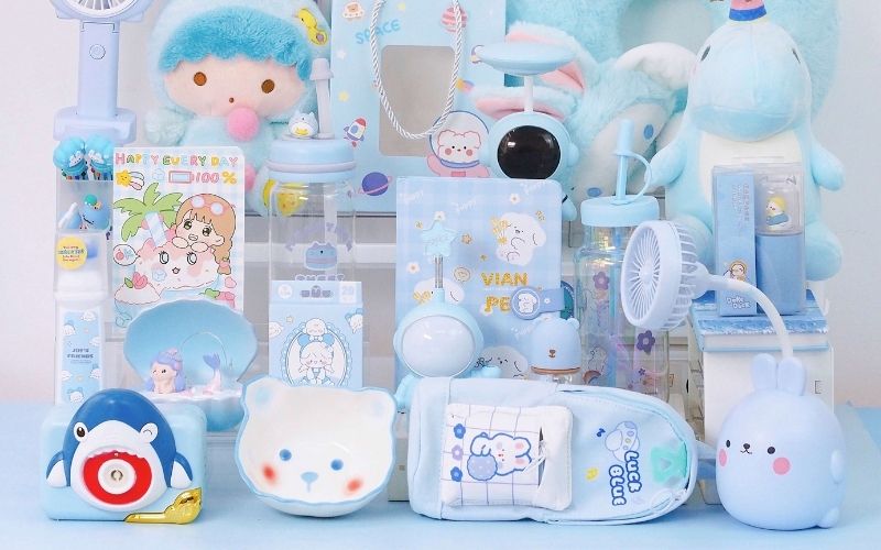 Đồ dùng màu xanh dương rất hợp cho các bạn Tân Mão 2011