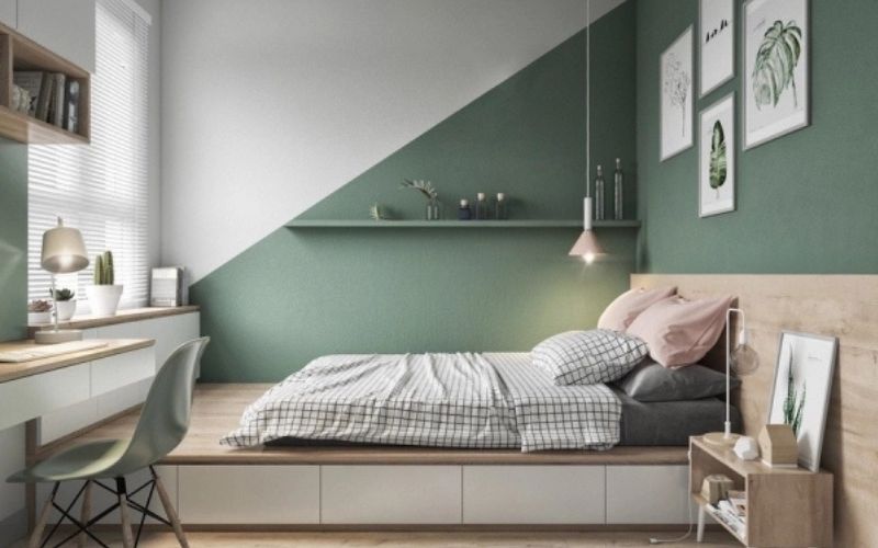 Trang trí phòng ngủ nam mạng Tân Mão 2011 với màu bản mệnh hoặc màu tương sinh