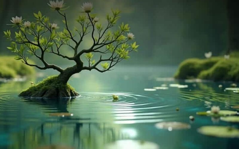 Sự tương sinh giữa Thiên Hà Thủy và Tang Đố Mộc giúp nữ Nhâm Tý có thêm vận may kinh doanh trong 2026