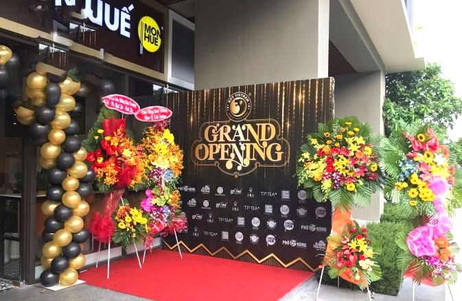 Khu vực khai trương cần được sắp xếp gọn gàng và chỉn chu