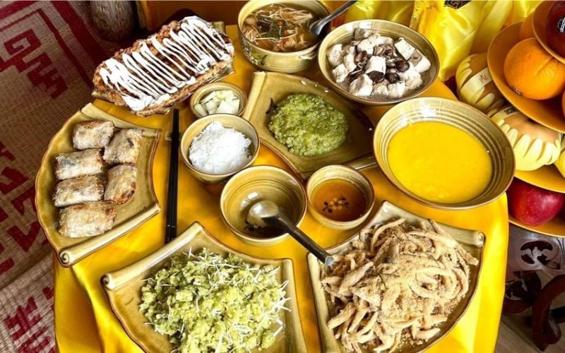 Mâm cúng chay thanh tịnh không chỉ nhẹ nhàng mà còn thể hiện tinh thần hướng thiện, cầu an