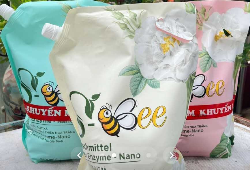 Nước giặt xả S-Bee thiên nga trắng được phân phối rộng rãi trên thị trường