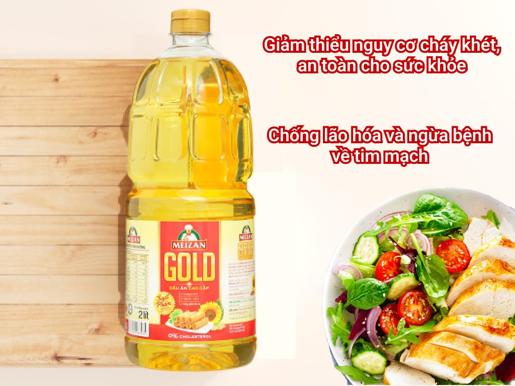 Dầu ăn MEIZAN Gold vừa dễ sử dụng, vừa an toàn cho sức khỏe nhờ được chế biến với công nghệ hiện đại