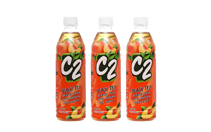 Trà đen C2 hương đào có thành phần từ trà lên men và hương đào tự nhiên