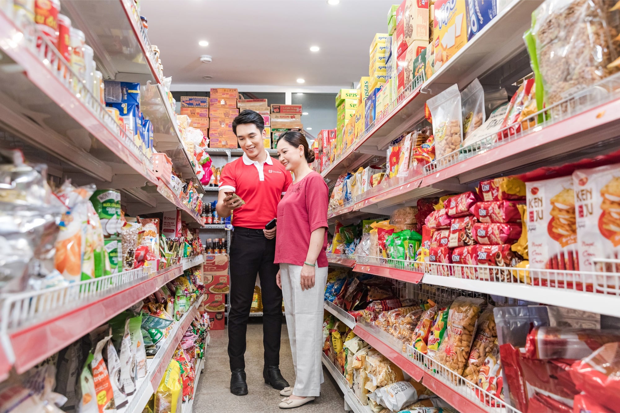 Các tiểu thương có thể yên tâm về giá cả và chất lượng khi nhập bánh DANISA từ OneShop 