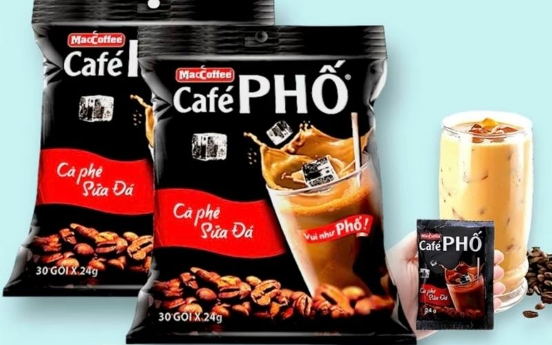 Cà phê sữa đá Café Phố MacCoffee bịch 720g có giá bán 145.000đ - 180.000đ