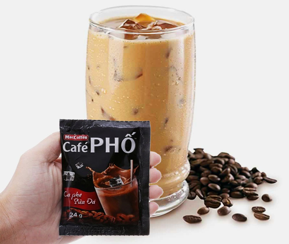 Cà phê sữa đá CAFÉ PHỐ có hương vị dịu ngọt vừa phải, phù hợp với khẩu vị của nhiều người