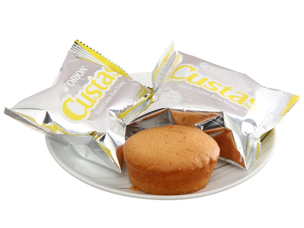 1 thùng bánh ORION CUSTAS kem trứng 282g có 8 hộp 