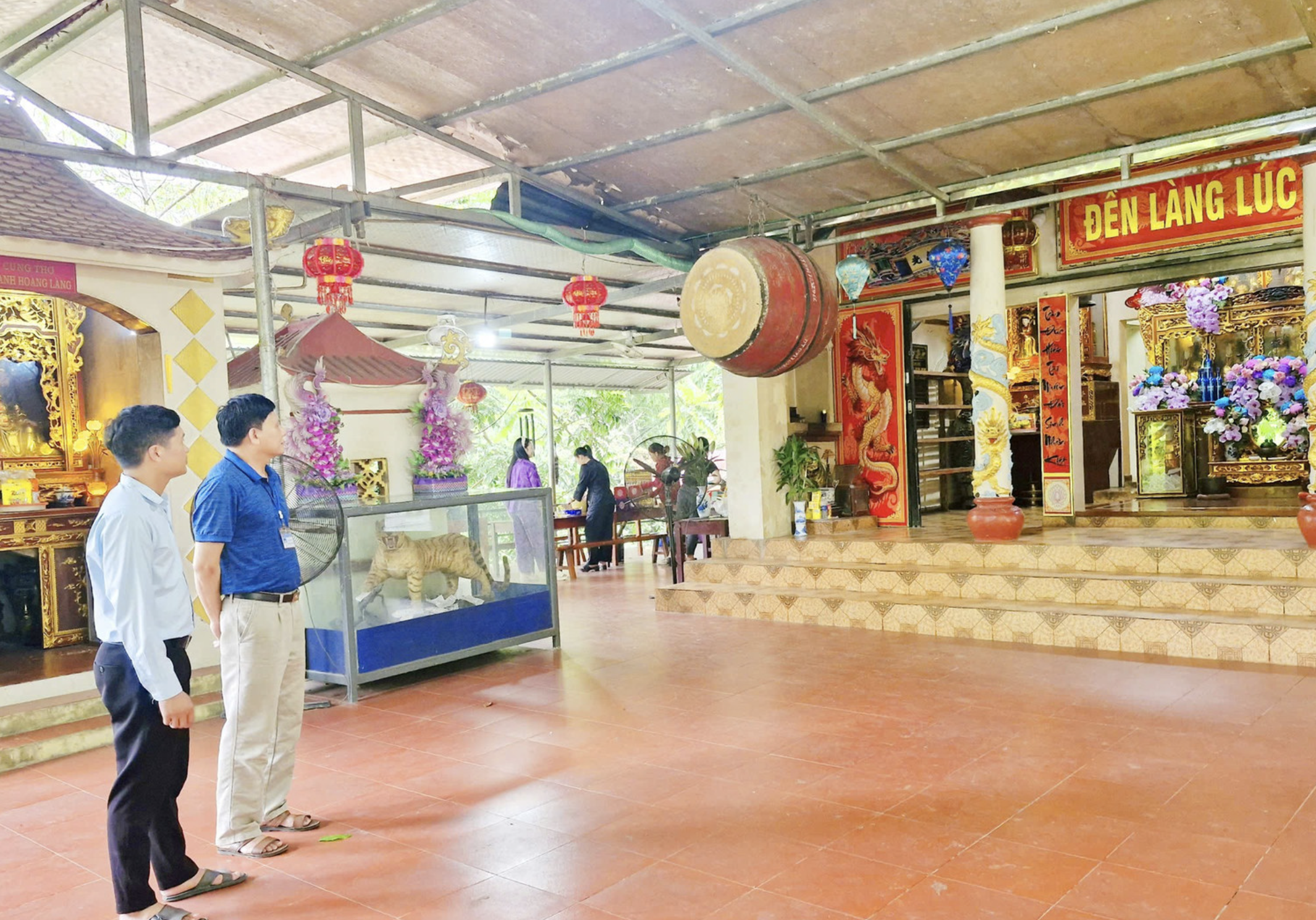 Đền làng Lúc thờ các vị tướng có công bảo vệ vùng biên giới