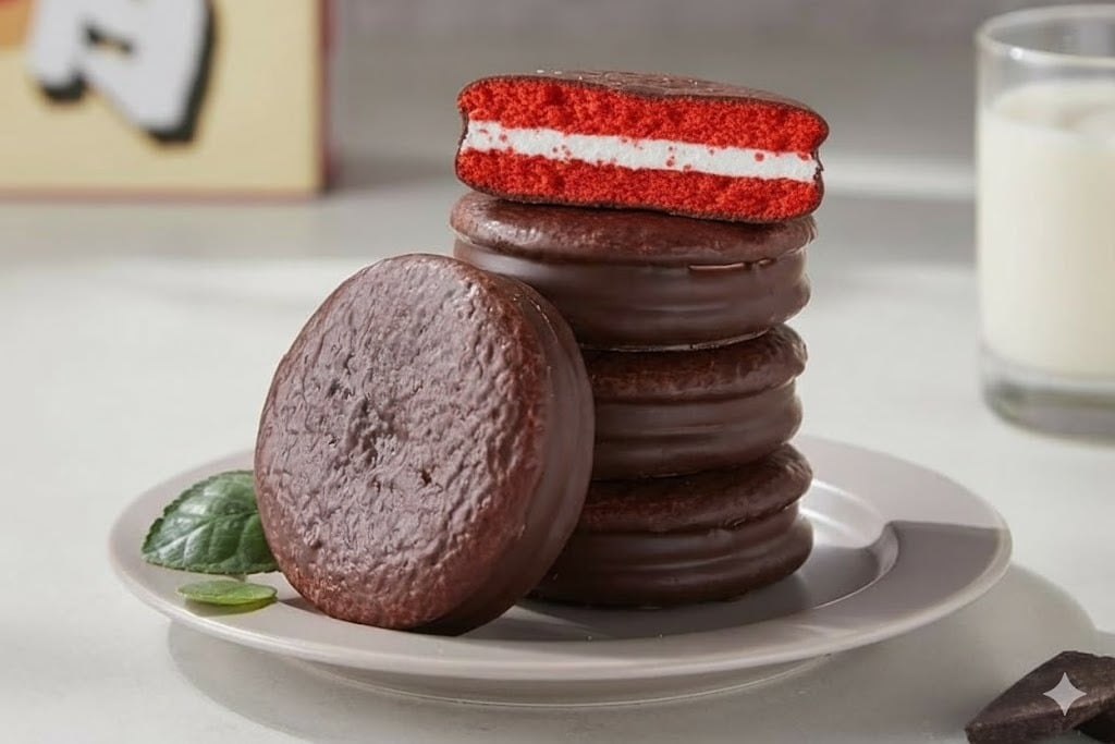 Bánh OREO socola-pie phiên bản RED VELVET được yêu thích nhờ hương vị mới lạ, độc đáo