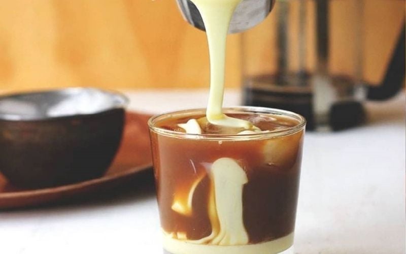Sữa đặc Ngôi sao Phương Nam thường dùng để pha cafe