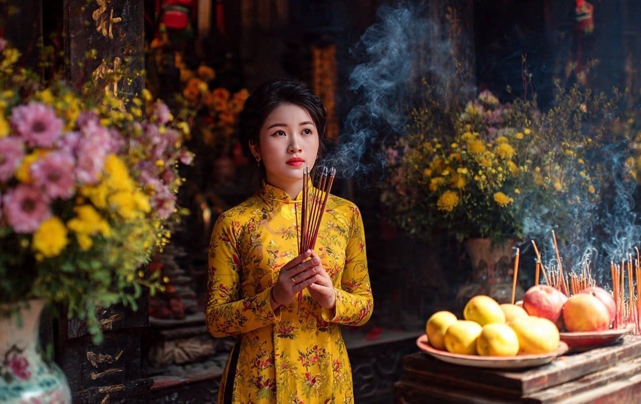 Thời điểm đọc văn khấn mùng 1 tháng 3 âm lịch thường vào buổi sáng sớm hoặc chiều tối