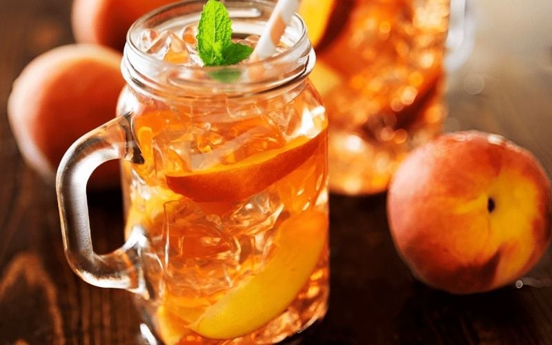 Hàm lượng đào thực tế trong nước đóng chai thường khá thấp