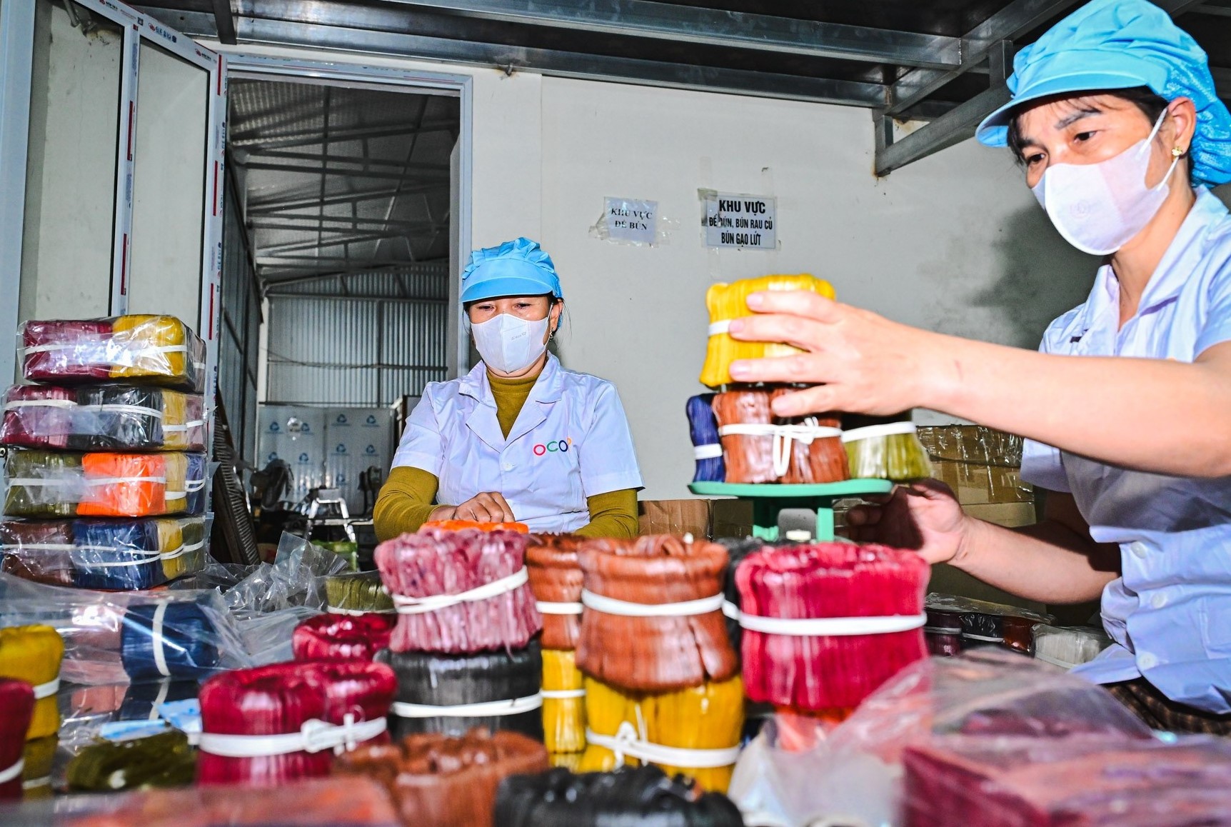 Nhiều cơ sở đã phát triển thêm các loại mì gạo từ rau củ