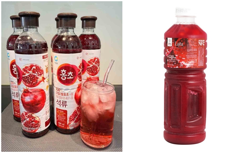 Nước ép lựu đóng chai là sản phẩm phù hợp khi cần bổ sung năng lượng nhanh