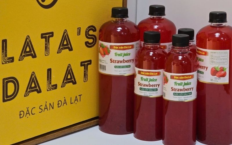 Thành phần dinh dưỡng của dâu tây tạo nên giá trị cho nước dâu đóng chai